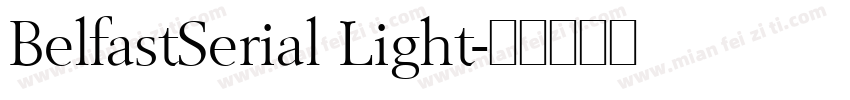 BelfastSerial Light字体转换